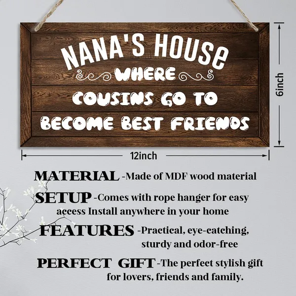 White_Nana'S_House_Wood_Sign_-_Where_Counsins_Go_To_Become_Best_Friends_-_Gift_|_For_Best_Grandma_Nana_-_Decorative_Hanging_Wall_Plaque_Wood_Sign_-_Farmhouse_Decor_-_Nana_Home_Decor?