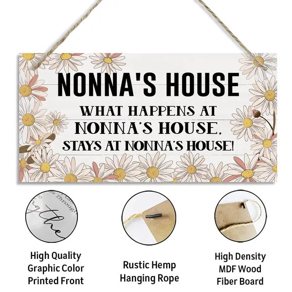 White_Nonna'S_House_Sign,_Nonna_Home_Decor_Gift,_Decorative_Hanging_Wall_Plaque_Wood_Sign,_Wall_Decor_Art,_Farmhouse_Decor_|_For_Living_Room,_Family_Decor,_Nonna_Gift_|_For_Mother'S_Day_Birthday_Christmas