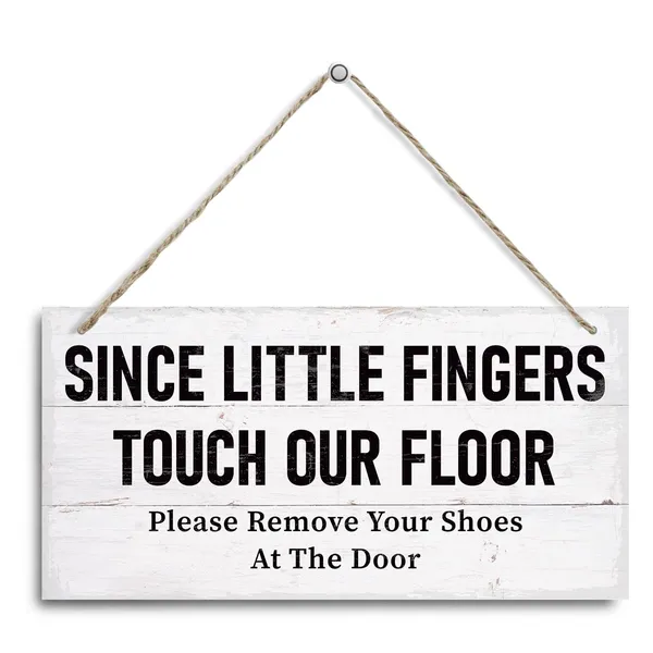 Multicolor_Shoes_Off_Sign,_Since_Little_Fingers_Touch_Our_Floor_Please_Remove_Your_Shoes_At_The_Door,_Decorative_Hanging_Wall_Plaque_Wood_Sign,_Pet_Family_Home_Decor,_Remove_Shoes_Sign_|_For_Front_Door_Porch_Decor