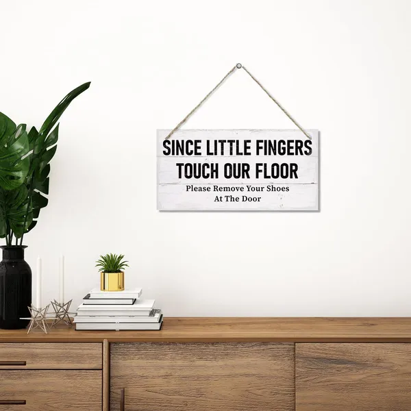Multicolor_Shoes_Off_Sign,_Since_Little_Fingers_Touch_Our_Floor_Please_Remove_Your_Shoes_At_The_Door,_Decorative_Hanging_Wall_Plaque_Wood_Sign,_Pet_Family_Home_Decor,_Remove_Shoes_Sign_|_For_Front_Door_Porch_Decor