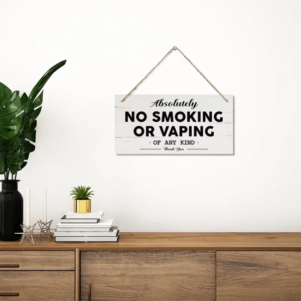 Multicolor_Absolutely_No_Smoking_Vaping_Sign,_Rustic_Wood_Sign,_Decorative_Hanging_Wall_Plaque_Wood_Sign,_Wall_Decor_Art,_Airbnb_Sign,_Airbnb_Essentials_|_For_Hosts,_No_Smoking_Sign_|_For_Home_Office_Business