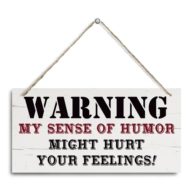 Multicolor_Funny_Wood_Sign,_My_Sense_Of_Humor_Might_Hurt_Your_Feelings_Sign,_Decorative_Hanging_Wall_Plaque_Wood_Sign,_Funny_Sarcastic_Wall_Sign,_Wall_Decor_Art,_Garage_Decor,_Man_Cave_Decor,_Home_Office_Decor
