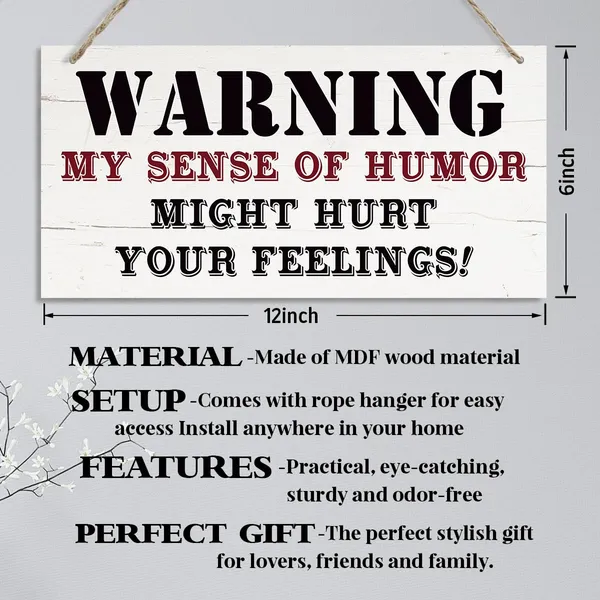 Multicolor_Funny_Wood_Sign,_My_Sense_Of_Humor_Might_Hurt_Your_Feelings_Sign,_Decorative_Hanging_Wall_Plaque_Wood_Sign,_Funny_Sarcastic_Wall_Sign,_Wall_Decor_Art,_Garage_Decor,_Man_Cave_Decor,_Home_Office_Decor