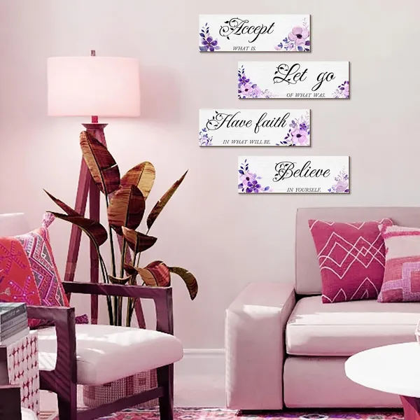 Purple_Joyhawk_Purple_Flower_Wall_Decor,_Wooden_Floral_Inspirational_Wall_Art_Decorations_|_For_Girls,_Women,_Bathroom,_Living_Room,_Bedroom,_Home_Spa_And_Laundry_Room_Decor,_12_X_4_Inches,_Pack_Of_4