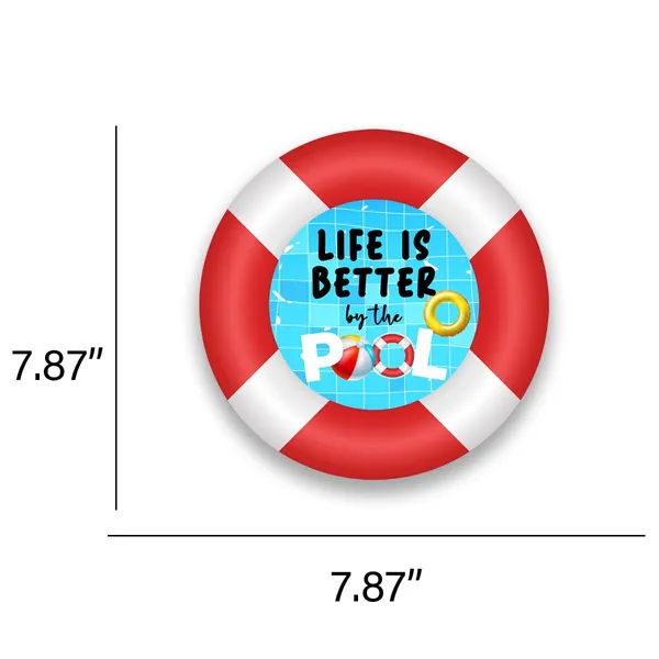 Red_Life_Is_Better_By_The_Pool_Sign_Indoor/Outdoor_Novelty_Pool_Decor_Vintage_Wall_Decoration_Backyard_Patio_Decor,_Swimming_Pool_Sign_Summer_Beach_Patio_Decor(12''X12'')