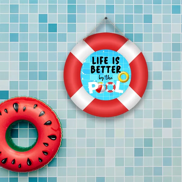 Red_Life_Is_Better_By_The_Pool_Sign_Indoor/Outdoor_Novelty_Pool_Decor_Vintage_Wall_Decoration_Backyard_Patio_Decor,_Swimming_Pool_Sign_Summer_Beach_Patio_Decor(12''X12'')