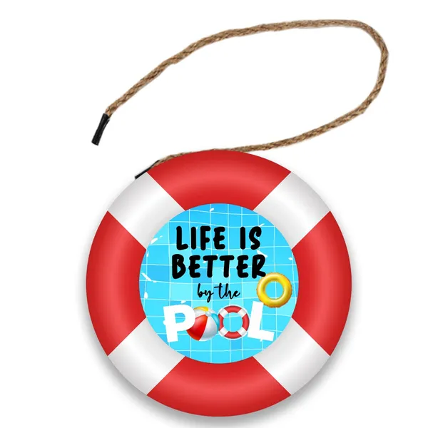 Red_Life_Is_Better_By_The_Pool_Sign_Indoor/Outdoor_Novelty_Pool_Decor_Vintage_Wall_Decoration_Backyard_Patio_Decor,_Swimming_Pool_Sign_Summer_Beach_Patio_Decor(12''X12'')