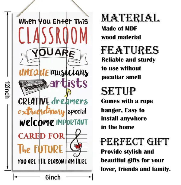 White_Classroom_Decor_Signs,_Decorative_Wood_Hanging_Wood_Plaque,_Rustic_Door_Sign,_Classroom_Wall_Decor_Art,_Music_Classroom_Decoration,_Appreciation_Gift_|_For_Music_Teacher,_When_You_Enter_This_Classroom