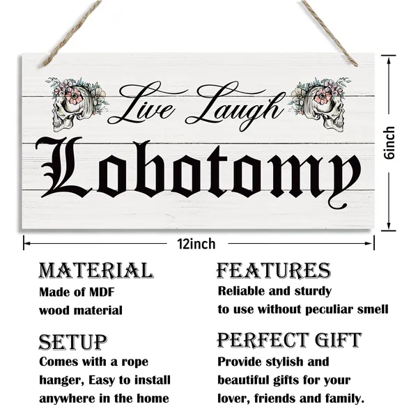 White_Live_Laugh_Lobotomy_Sign,_Farmhouse_Home_Decor,_Hanging_Printed_Wooden_Plaque_Decor,_Happy_Wall_Decor,_Rustic_Door_Sign,_Home_Office_Hanging_Decor,_Vintage_Halloween_Decorations_|_For_Indoor_Outdoor