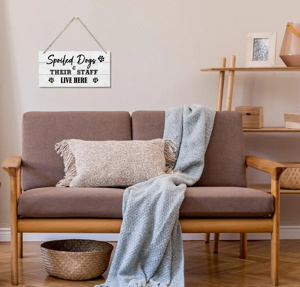 White_Pet_Decor_Signs,_Decorative_Wood_Hanging_Wood_Plaque,_Funny_Dog_Sign,_Rustic_Door_Sign,_Wall_Decor,_Hanging_Spoiled_Dogs_Sign_Decor,_Dog_Family_Home_Decor,_Spoiled_Dogs_And_Their_Staff_Live_Here