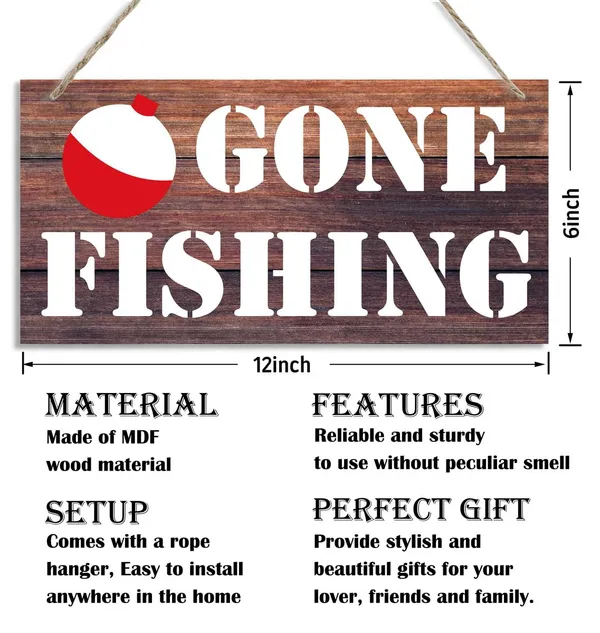 White_Fishing_Signs,_Decorative_Wood_Hanging_Wood_Plaque,_Rustic_Door_Sign,_Wall_Decor_Art,_Hanging_Wood_Sign,_Farmhouse_Decor,_Lake_House_Decor,_Fishing_Lover_Home_Decor,_Gone_Fishing_Sign