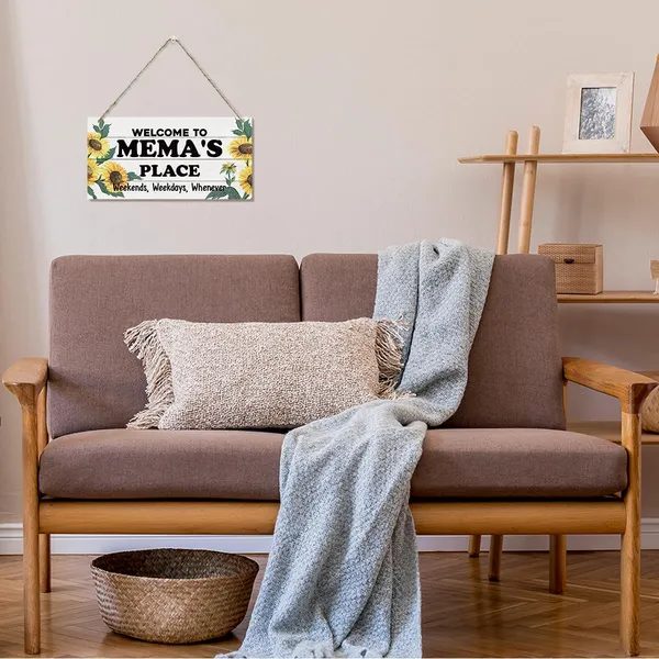 White_Mema_Wood_Sign,_Welcome_To_Mema'S_Place_Sign,_Welcome_Decor_|_For_Mema_Home,_Decorative_Wood_Hanging_Wood_Plaque,_Gate_Door_Hanger,_Wall_Decor_Art,_Mema_Birthday_Gift,_Mother'S_Day_Gift