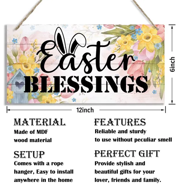 White_Easter_Wood_Sign,_Decorative_Wood_Hanging_Wood_Plaque,_Easter_Blessings_Sign,_Easter_Wooden_Hanging_Plaque,_Easter_Wall_Decor,_Easter_Sign_|_For_Home_Coffee_Bar_Bakery_Shop_Decor,_Easter_Decorations