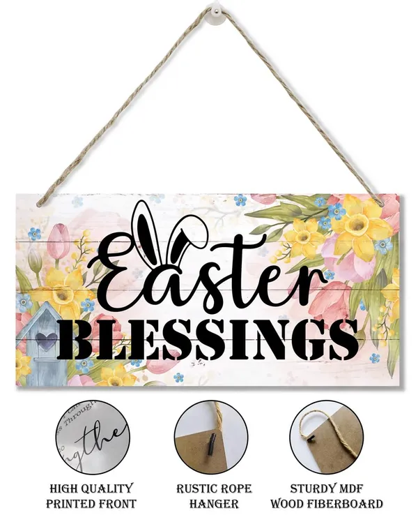 White_Easter_Wood_Sign,_Decorative_Wood_Hanging_Wood_Plaque,_Easter_Blessings_Sign,_Easter_Wooden_Hanging_Plaque,_Easter_Wall_Decor,_Easter_Sign_|_For_Home_Coffee_Bar_Bakery_Shop_Decor,_Easter_Decorations