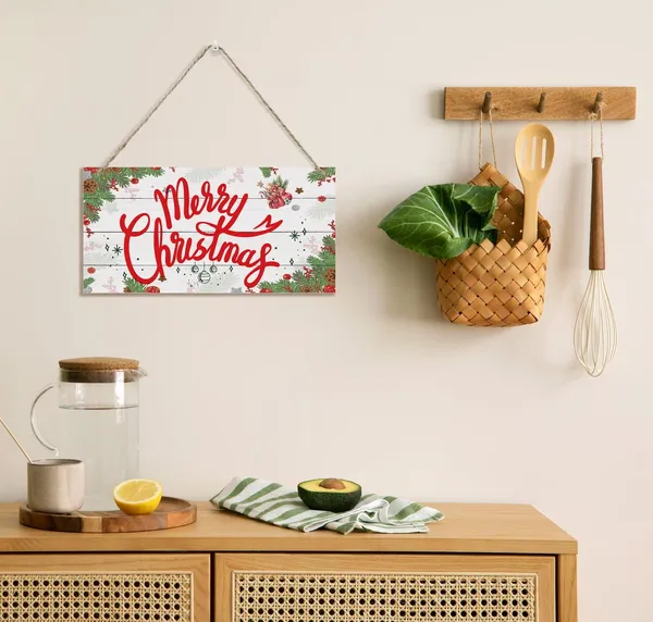 White_Christmas_Decor,_Decorative_Wood_Hanging_Wood_Plaque,_Rustic_Wooden_Holiday_Decor,_Merry_Christmas_Door_Hanger,_Front_Door_Decor,_Christmas_Wall_Decor_With_Rope,_Merry_Christmas_Sign