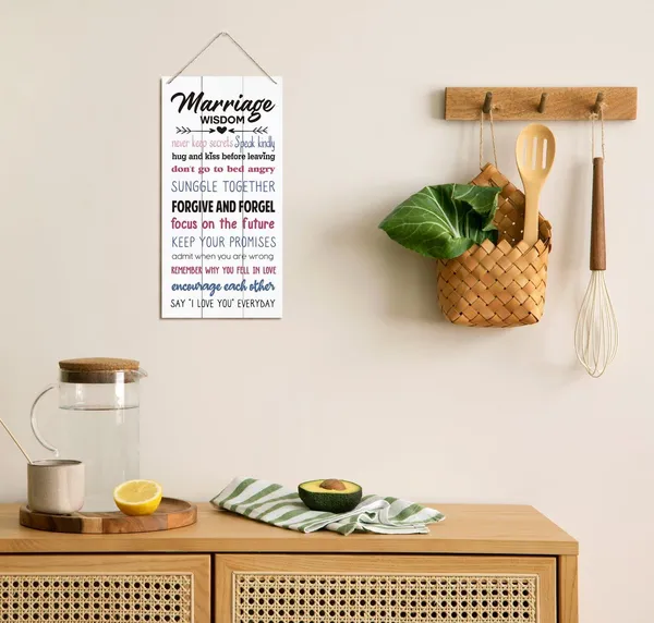White_Marriage_Wisdom_Signs,_Decorative_Wood_Hanging_Wood_Plaque,_Rustic_Door_Sign,_Farmhouse_Home_Wall_Decor_Art,_Family_Love_Sign,_Plaque_|_For_Anniversary,_Wedding_Gift_|_For_Couple,_Wedding_House_Decor