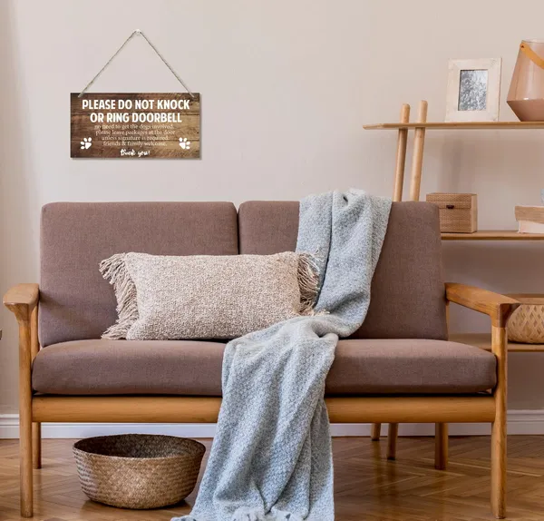 White_Pet_Decor_Signs,_Decorative_Wood_Hanging_Wood_Plaque,_Rustic_Door_Hanger,_Dog_Home_Door_Sign,_Farmhouse_Home_Wall_Decor_Art,_Please_Do_Not_Knock_Or_Ring_Doorbell,_No_Need_To_Get_The_Dogs_Involved