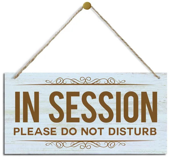 White_Office_Decor_Signs,_Inspirational_Wall_Sign,_Decorative_Wood_Hanging_Wood_Plaque,_Wood_Decoration_|_For_Meeting_Room,_Hanging_Door_Sign_|_For_Home_Or_Office,_In_Session_Do_Not_Disturb_Sign
