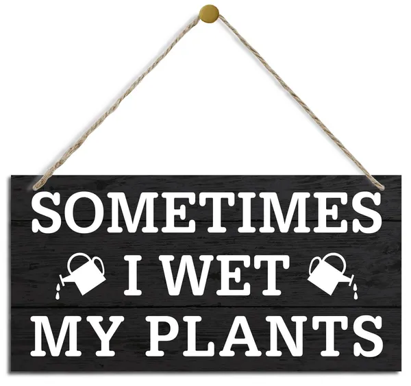 White_Plants_Wood_Signs,_Decorative_Wood_Hanging_Wood_Plaque,_Rustic_Hanging_Sign,_Wall_Decor_Art,_Garden_Decor_|_For_Indoor_Outdoor,_Home_Decor,_Garden_Gifts_|_For_Women_Gardeners,_Sometimes_I_Wet_My_Plants