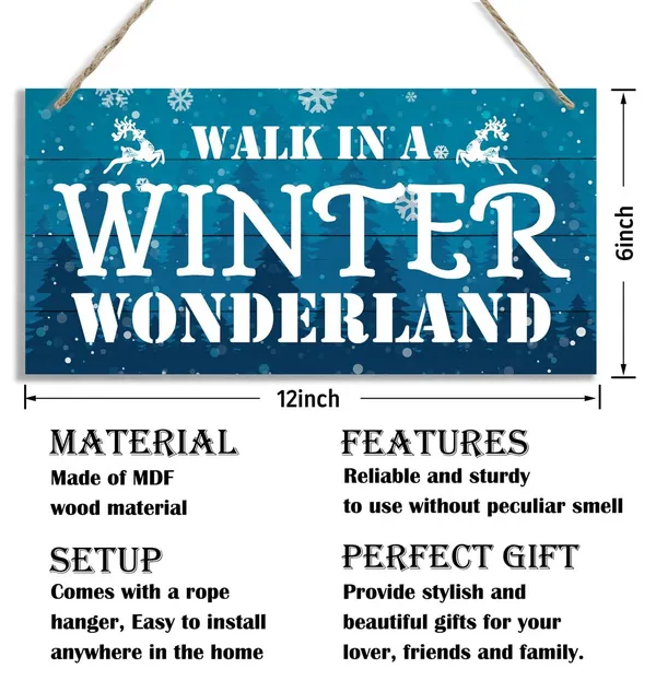 White_Winter_Decor,_Decorative_Wood_Hanging_Wood_Plaque,_Christmas_Decorations_|_For_Home,_Front_Door_Decor,_Rustic_Wooden_Holiday_Decor,_Christmas_Wall_Decor_With_Rope,_Walk_In_A_Winter_Wonderland