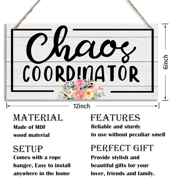 White_Welcome_Wood_Signs,_Decorative_Wood_Hanging_Wood_Plaque,_Rustic_Door_Hanger,_Wall_Decor_Art,_Farmhouse_Home_Decor,_Classroom_Decor,_Living_Room_Decor,_Teacher_Gift,_Mom_Gift,_Chaos_Coordinator_Sign