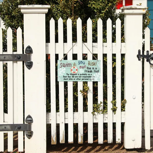 Multicolor_Warning_Signs_|_For_Pool,_Swim_At_Your_Own_Risk_Sign,_Decorative_Wood_Hanging_Wood_Plaque,_Novelty_Swimming_Pool_Decor,_Pool_Rules_Wood_Sign,_Farmhouse_Wall_Plaque,_Hanging_Sign_|_For_Outdoor_Pool