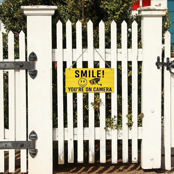 Multicolor_Warning_Signs,_You_Are_On_Camera_Sign,_Decorative_Wood_Hanging_Wood_Plaque,_Funny_Video_Surveillance_Signs_|_For_Indoor_Outdoor,_Rustic_Door_Sign,_Farmhouse_Wooden_Wall_Sign,_Home_Office_Decor