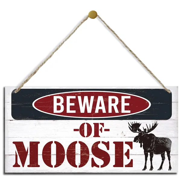White_Warning_Signs,_Beware_Of_Moose_Sign,_Decorative_Wood_Hanging_Wood_Plaque,_Outdoor_Warning_Decorations_Signs,_Doors_Sign_|_For_Cabin_And_Lake_House,_Farmhouse_Wall_Decor,_Vintage_Cafe_Garage_Bar_Decor