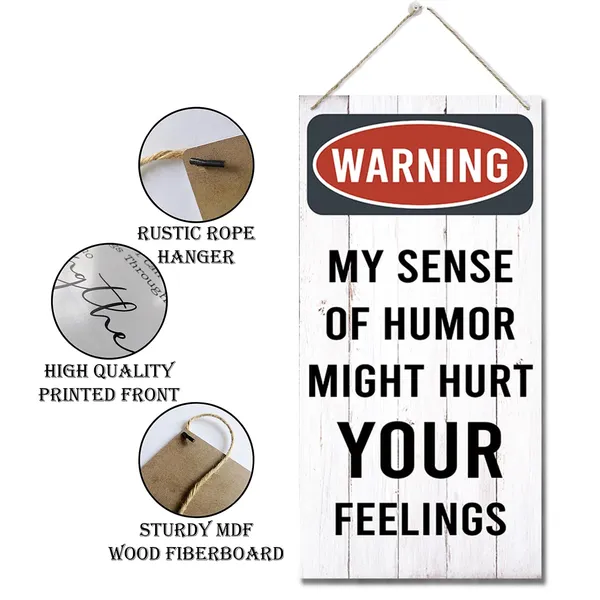 White_Warning_Signs,_My_Sense_Of_Humor_Might_Hurt_Your_Feelings_Sign,_Funny_Door_Sign,_Decorative_Wood_Hanging_Wood_Plaque,_Home_Bedroom_Decor,_Man_Cave_Bar_Decor,_Farmhouse_Wood_Wall_Decor