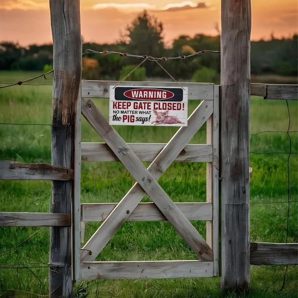 White_Warning_Signs,_Keep_Gate_Closed_Pig_Sign,_Decorative_Wood_Hanging_Wood_Plaque,_Warning_Animal_Pig_Sign,_Funny_Novelty_Caution_Pig_Sign_|_For_Farm_Fence_Wall_Gate_Decor,_Rustic_Wall_Plaque