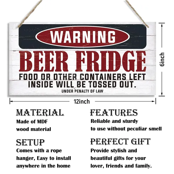 White_Funny_Warning_Signs,_Kitchen_Wood_Sign,_Warning_Beers,_Fridge_Food_Sign,_Decorative_Wood_Hanging_Wood_Plaque,_Farmhouse_Decor_|_For_Kitchen,_Kitchen_Door_Sign,_Rustic_Home_Decor,_Kitchen_Wall_Decor