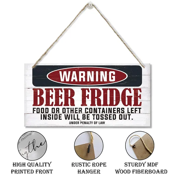 White_Funny_Warning_Signs,_Kitchen_Wood_Sign,_Warning_Beers,_Fridge_Food_Sign,_Decorative_Wood_Hanging_Wood_Plaque,_Farmhouse_Decor_|_For_Kitchen,_Kitchen_Door_Sign,_Rustic_Home_Decor,_Kitchen_Wall_Decor