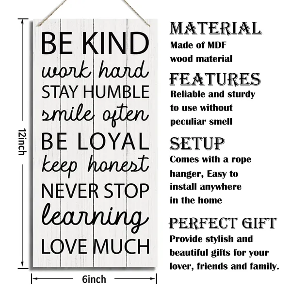 White_Be_Kind_Sign,_Inspirational_Wood_Sign,_Hanging_Printed_Wooden_Plaque_Decor,_Positive_Mindset_Wall_Decor,_Office_Wall_Sign,_Farmhouse_Home_Decor,_Motivational_Wall_Art_|_For_Study_Bedroom_Decor