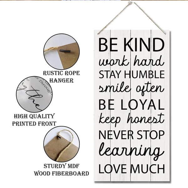 White_Be_Kind_Sign,_Inspirational_Wood_Sign,_Hanging_Printed_Wooden_Plaque_Decor,_Positive_Mindset_Wall_Decor,_Office_Wall_Sign,_Farmhouse_Home_Decor,_Motivational_Wall_Art_|_For_Study_Bedroom_Decor