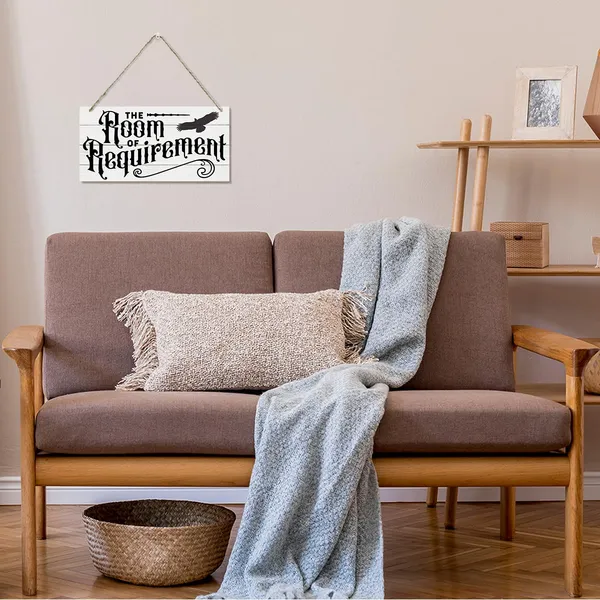 White_The_Room_Requirement_Sign,_Inspirational_Wood_Sign,_Hanging_Printed_Wooden_Plaque_Decor,_Rustic_Door_Hanger,_Door_Decoration,_Wall_Decor_Art,_Funny_Wall_Decor_|_For_The_Room,_Farmhouse_Home_Decor