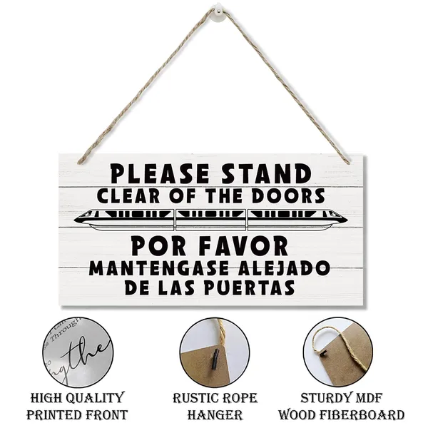 White_Farmhouse_Wood_Sign,_Please_Stand_Clear_Of_The_Doors_Sign_|_For_Door_Hanger,_Hanging_Printed_Wooden_Plaque_Decor,_Funny_Quotes_Wall_Sign,_Farmhouse_Home_Decor_|_For_Indoor_Outdoor,_Wall_Decor_Art