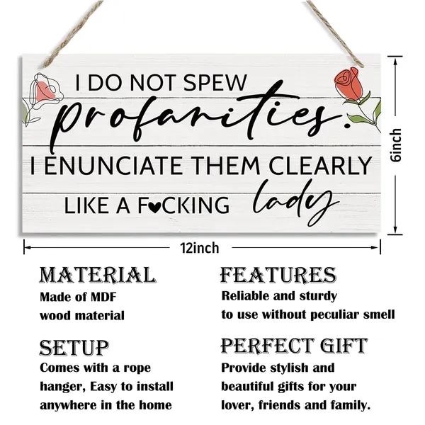 White_I_Do_Not_Spew_Profanities_Sign,_Funny_Wood_Sign,_Hanging_Printed_Wooden_Plaque_Decor,_Farmhouse_Wall_Door_Decor,_Women_Office_Decor,_Girls_Room_Decor,_Novelty_Gift_|_For_Friends_Boss_Lady