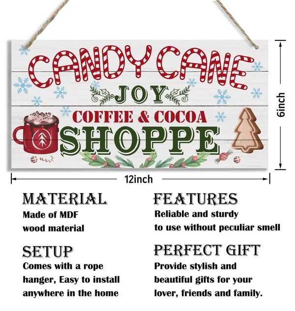 White_Christmas_Decor,_Decorative_Wood_Hanging_Wood_Plaque,_Winter_Holiday_Decor,_Rustic_Door_Hanger,_Christmas_Wall_Decor_With_Rope,_Hanging_Decor_|_For_Home_Farmhouse_Bar_Restaurants_Cafe_Pub