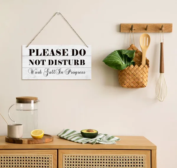 White_Office_Decor_Signs,_Inspirational_Wall_Sign,_Decorative_Wood_Hanging_Wood_Plaque,_Funny_Meeting_Sign,_Rustic_Door_Hanger,_Wood_Decoration_|_For_Home_Office,_Please_Do_Not_Disturb_Work_Gall_In_Progress