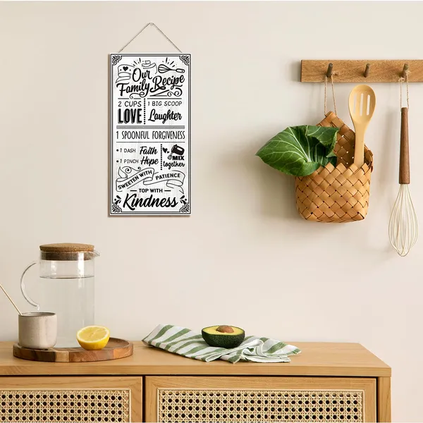 Multicolor_Our_Family_Recipe_Sign,_Funny_Kitchen_Rules_Sign,_Home_Kitchen_Decor,_Decorative_Wood_Hanging_Wood_Plaque,_Positive_Wall_Decor,_Funny_Cooking_Sign,_Kitchen_Wall_Art,_Farmhouse_Kitchen_Sign