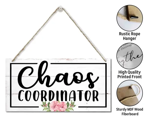 White_Funny_Chaos_Coordinator_Wood_Sign,_Wood_Signs,_Hanging_Printed_Wall_Plaque_Wood_Signs,_Home_Office_Decor,_Hanging_Rustic_Family_Signs_|_For_Home_Decor_Gift,_Rustic_Farmhouse_Wall_Decor_12X6_Inch