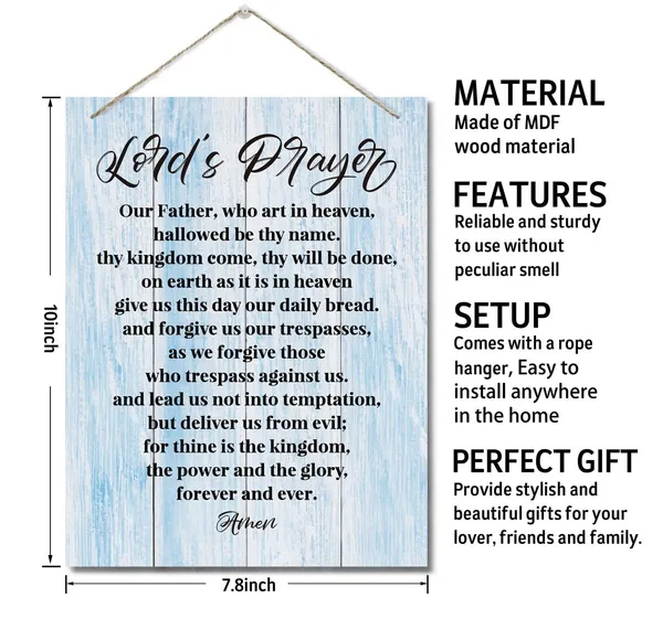 Multicolor_Inspirational_Wood_Art_Signs,_Lord'S_Prayer_Wall_Sign,_Hanging_Printed_Wall_Plaque_Wood_Signs,_Home_Decor,_Our_Father,_Who_Art_In_Heaven,_Hallowed_Be_Thy_Name,_Christian_Wall_Decor_10_X_7.8_Inch