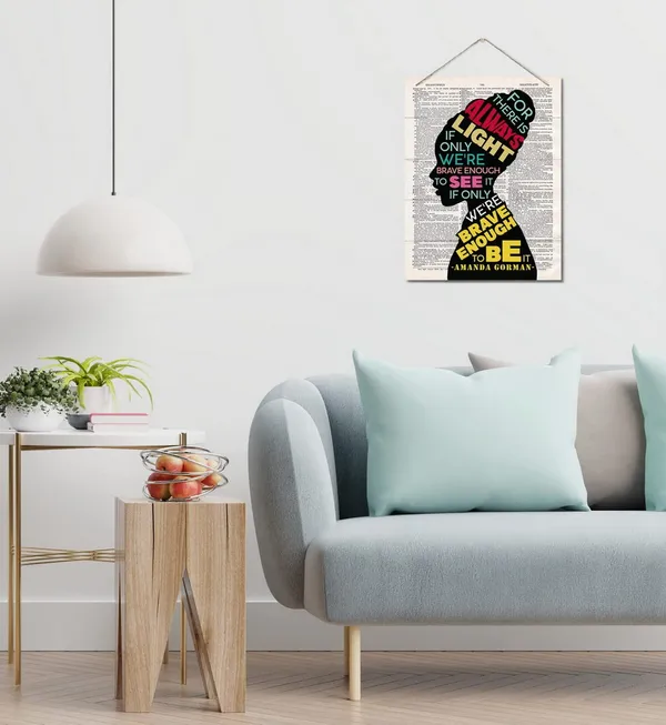 White_Amanda_Gorman_Motivational_Quote_Decor_Sign,_There_Is_Always_Light,_Hanging_Printed_Wall_Plaque_Wood_Signs,_Homedecor_Gift,_Home_Office_Decor,_Motivational_Women_Office_Wooden_Wall_Art_10X7.8Inch