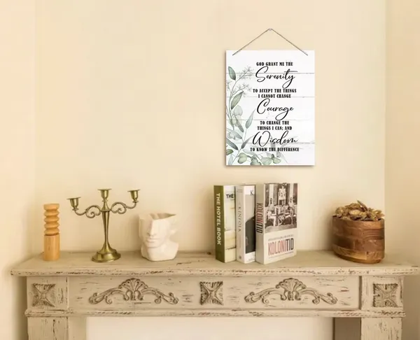 White_Serenity_Prayer_Inspirational_Quote_Wall_Art_Decor_Sign,_God_Grant_Me_The_Serenity,_Hanging_Printed_Wall_Plaque_Wood_Signs,_Christian_Scripture_Decor_|_For_Living_Room_Bedroom_Home_Decor_10X7.8Inch