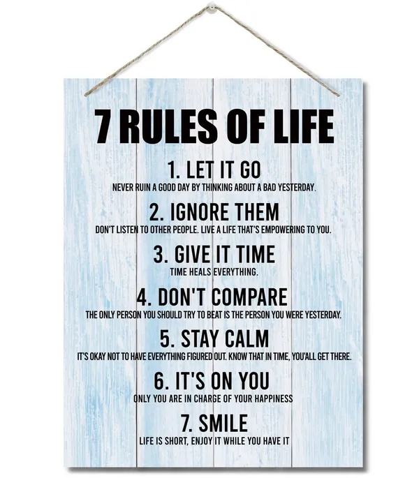 Multicolor_Inspirational_Wood_Art_Signs,_7_Rules_Of_Life_Wall_Art_Sign,_Hanging_Printed_Wall_Plaque_Wood_Signs,_Farmhouse_Decor,_Home_Decor,_Gift_|_For_Home,_School_And_Office_Decor_10_X_7.8_Inch