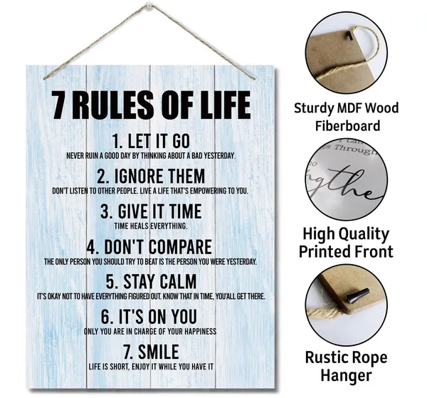 Multicolor_Inspirational_Wood_Art_Signs,_7_Rules_Of_Life_Wall_Art_Sign,_Hanging_Printed_Wall_Plaque_Wood_Signs,_Farmhouse_Decor,_Home_Decor,_Gift_|_For_Home,_School_And_Office_Decor_10_X_7.8_Inch