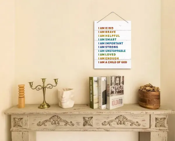 Multicolor_I_Am_Kind_I_Am_A_Child_Of_God_Inspirational_Quote_Decor_Sign,_Kids_Affirmation_Wall_Art_Decor,_Hanging_Printed_Wall_Plaque_Wood_Signs,_Nursery,_Kid'S_Room_Decor,_Education_|_For_Children_10X7.8Inch