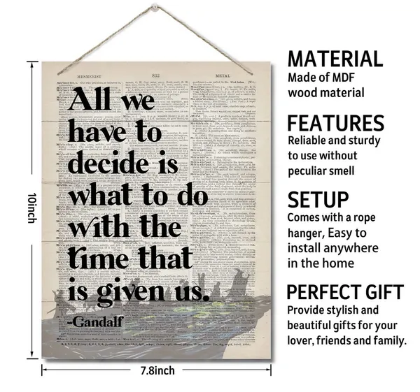 White_Gandalf_Inspirational_Quote_Decor_Sign,_All_We_Have_To_Decide_Is_What_To_Do_With_The_Time_That_Is_Given_Us,_Hanging_Printed_Wall_Plaque_Wood_Signs,_Homedecor_Gift,_Motivational_Gift_|_For_Fans_10X7.8In