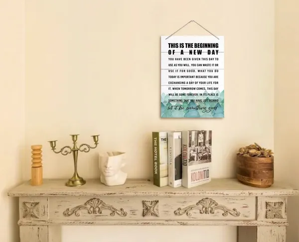 White_Inspirational_Wood_Art_Signs,_This_Is_The_Beginning_Of_A_New_Day_Wall_Art_Sign,_Hanging_Printed_Wall_Plaque_Wood_Signs,_Motivational_|_For_The_Home_Decor,_Gift_|_For_Home_And_Office_Decor_10_X_7.8_Inch
