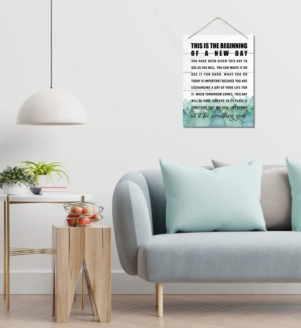 White_Inspirational_Wood_Art_Signs,_This_Is_The_Beginning_Of_A_New_Day_Wall_Art_Sign,_Hanging_Printed_Wall_Plaque_Wood_Signs,_Motivational_|_For_The_Home_Decor,_Gift_|_For_Home_And_Office_Decor_10_X_7.8_Inch